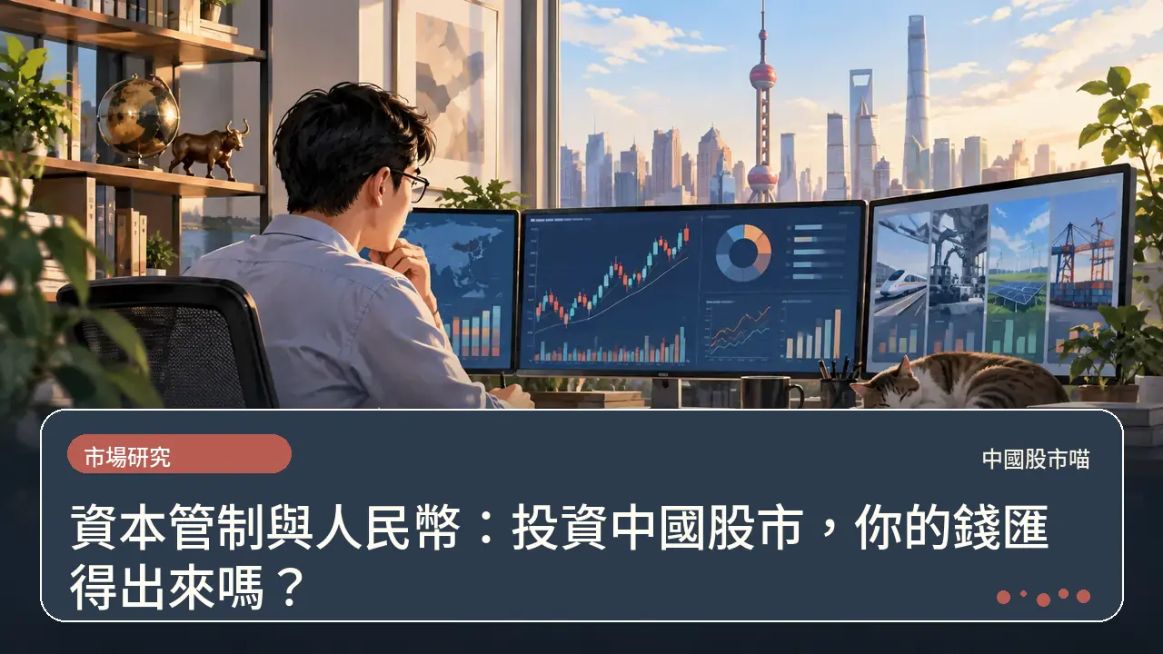 資本管制與人民幣：投資中國股市，你的錢匯得出來嗎？主題插畫