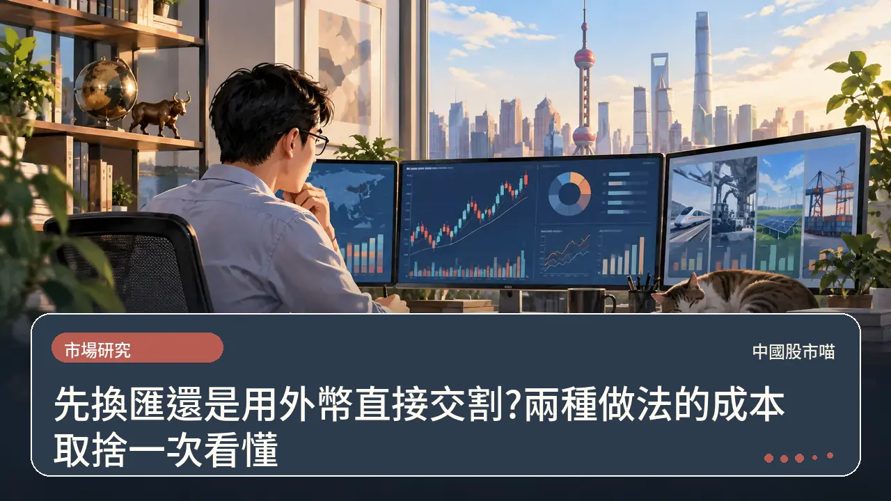 先換匯還是用外幣直接交割?兩種做法的成本取捨一次看懂主題插畫