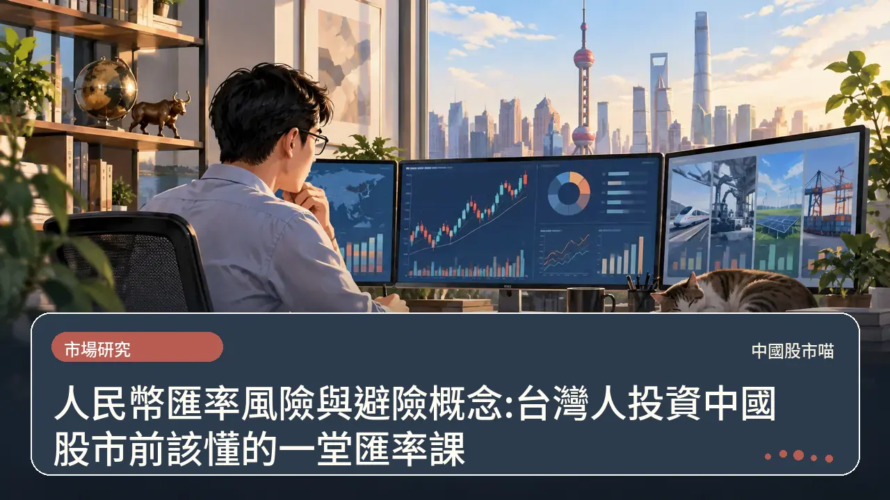 人民幣匯率風險與避險概念:台灣人投資中國股市前該懂的一堂匯率課主題插畫