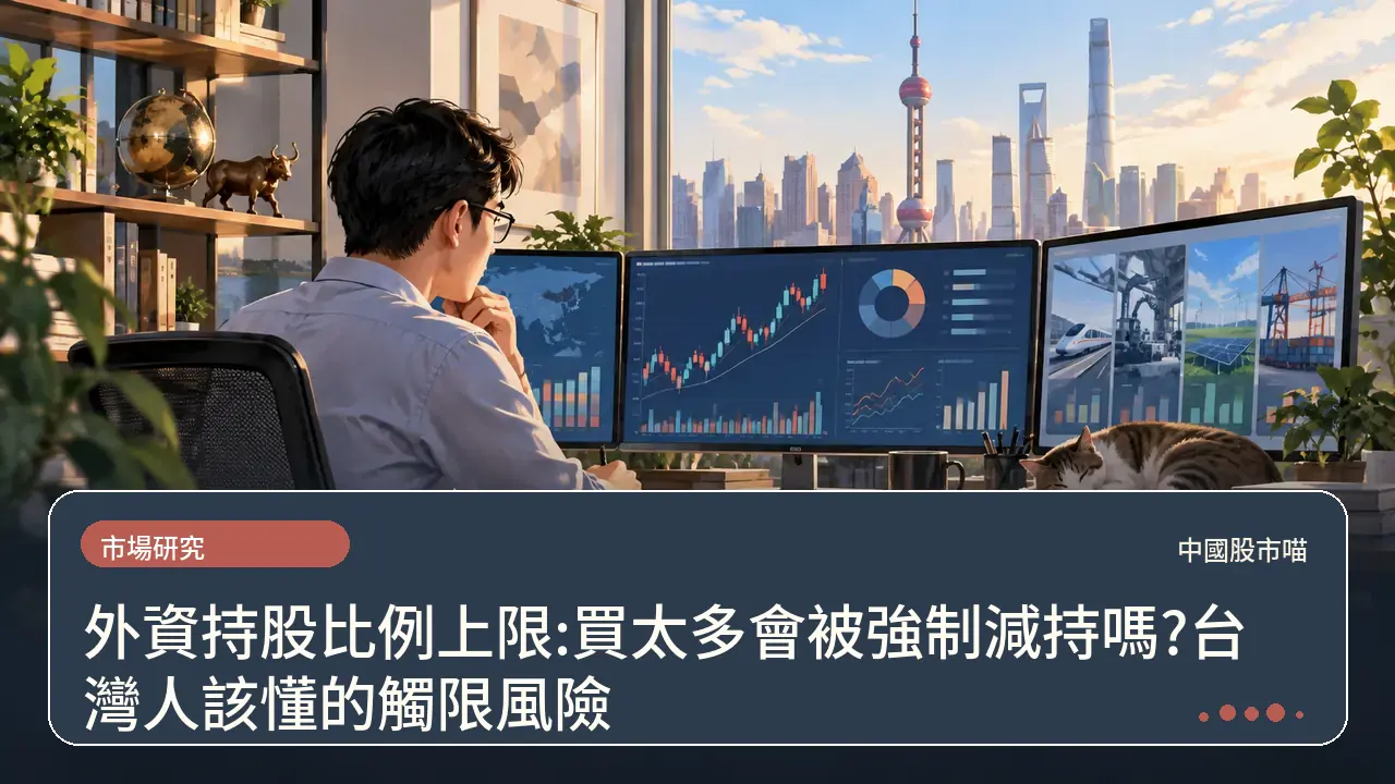 外資持股比例上限:買太多會被強制減持嗎?台灣人該懂的觸限風險主題插畫