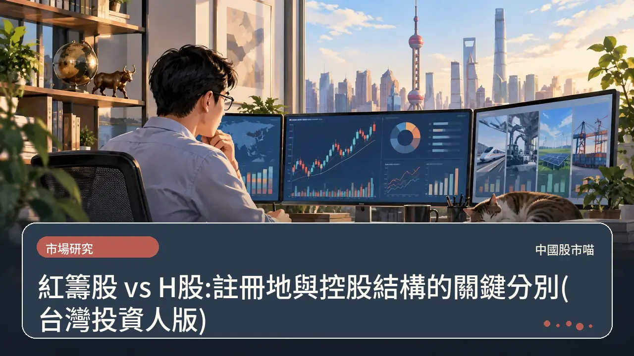 紅籌股 vs H股:註冊地與控股結構的關鍵分別(台灣投資人版)主題插畫