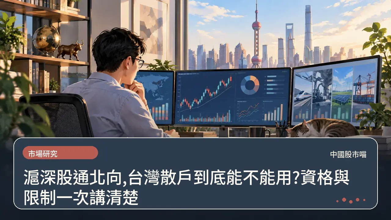 滬深股通北向,台灣散戶到底能不能用?資格與限制一次講清楚主題插畫