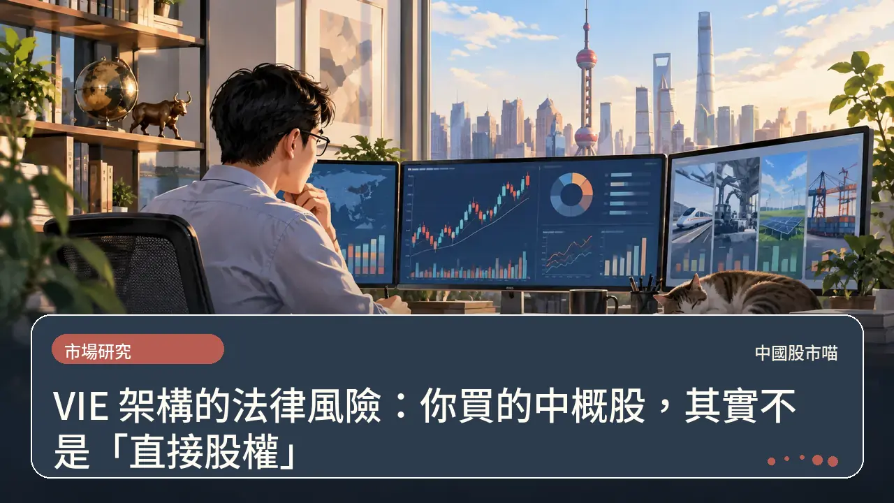VIE 架構的法律風險：你買的中概股，其實不是「直接股權」主題插畫